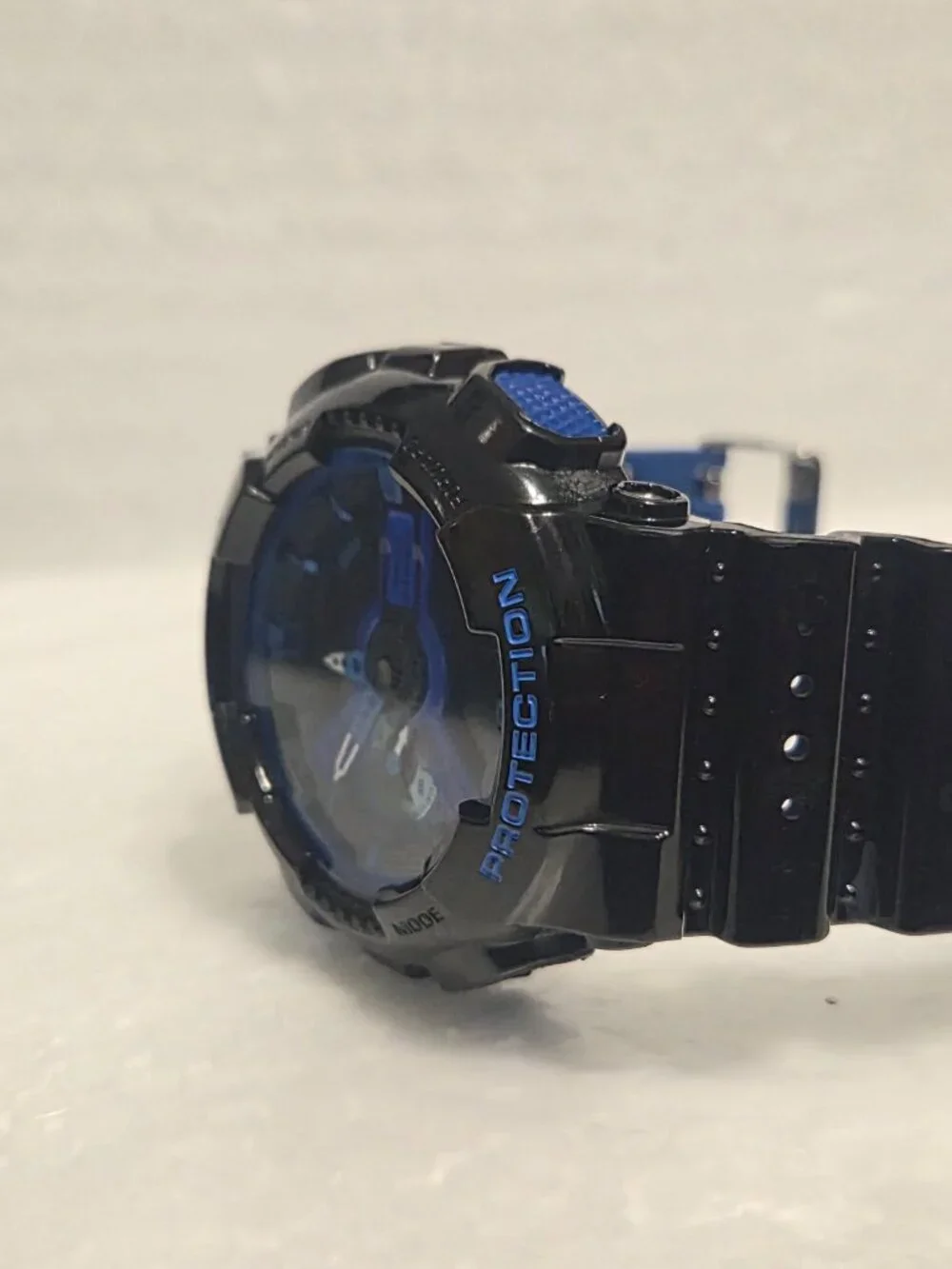 Casio G Shock Gloss Black and blue